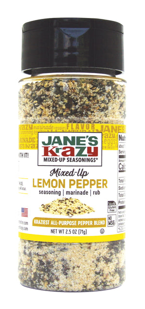 Jane's Krazy Mixed-Up Lemon Pepper (2.5 oz.) (Pack of 4 or 12)