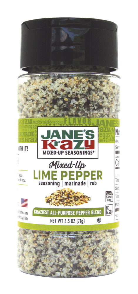 Jane's Krazy Mixed-Up Lime Pepper Marinade (2.5 oz.) (Pack of 4 or 12)