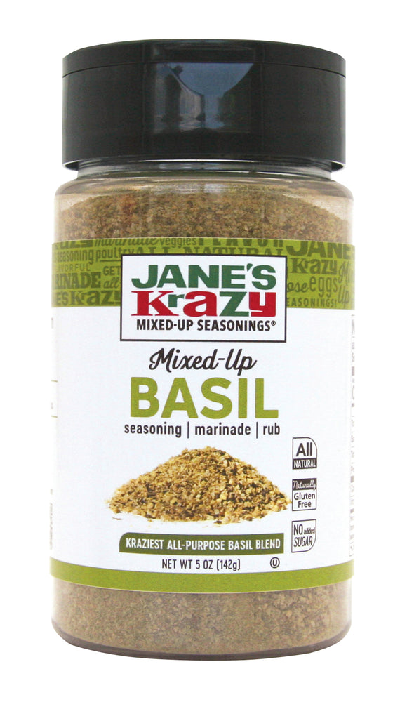 Jane's Krazy Mixed-Up Basil Seasoning (5 oz.) (Pack of 4 or 12)
