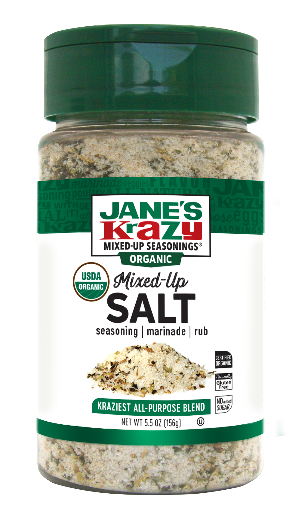 Jane’s Krazy Mixed-Up Salt Canister – Certified ORGANIC (4 oz.) (Pack ...