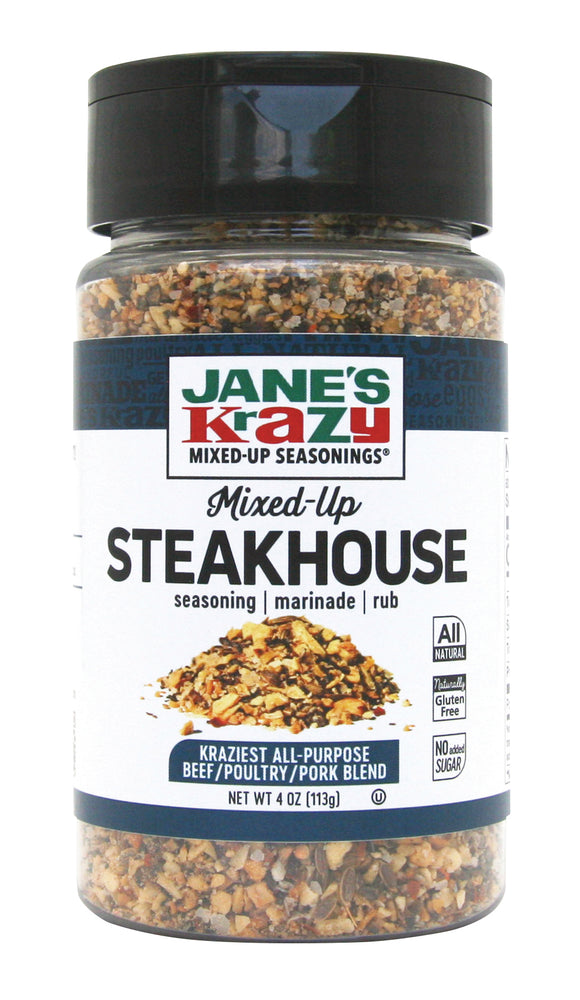 Jane's Krazy Mixed-Up Steakhouse Seasoning (4 oz.) (Pack of 4 or 12)