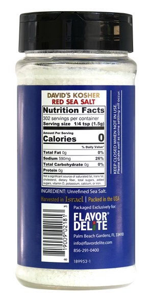 David's Kosher Red Sea Salt, 16-Ounce – Flavor Delite