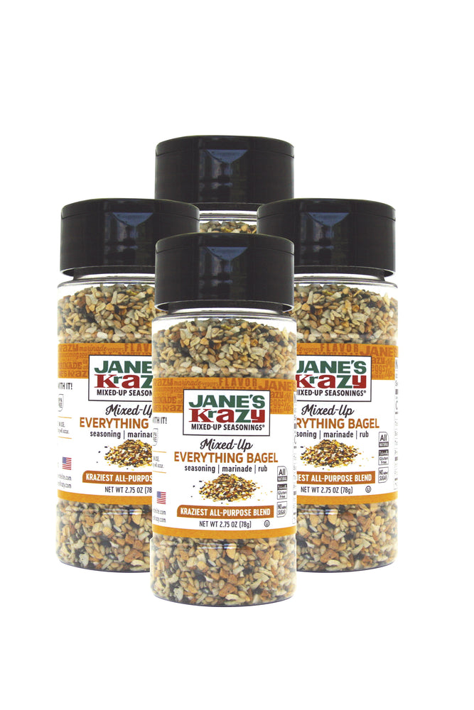 Jane's Krazy Mixed-Up Everything Bagel Seasoning (2.75 oz.) (Pack of 4 or 12)
