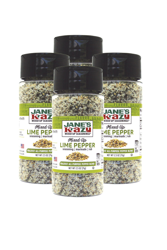 Jane's Krazy Mixed-Up Lime Pepper Marinade (2.5 oz.) (Pack of 4 or 12)
